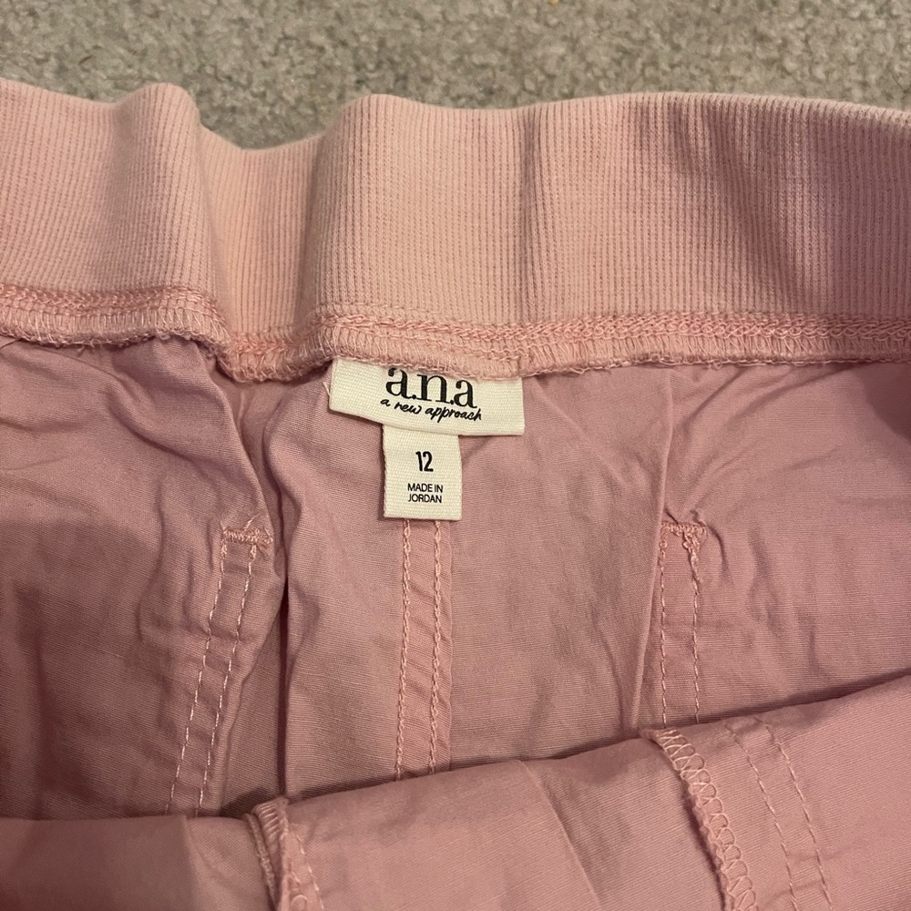 a.n.a Pink Cargo Shorts with Adjustable Drawstring - Picture 2 of 3